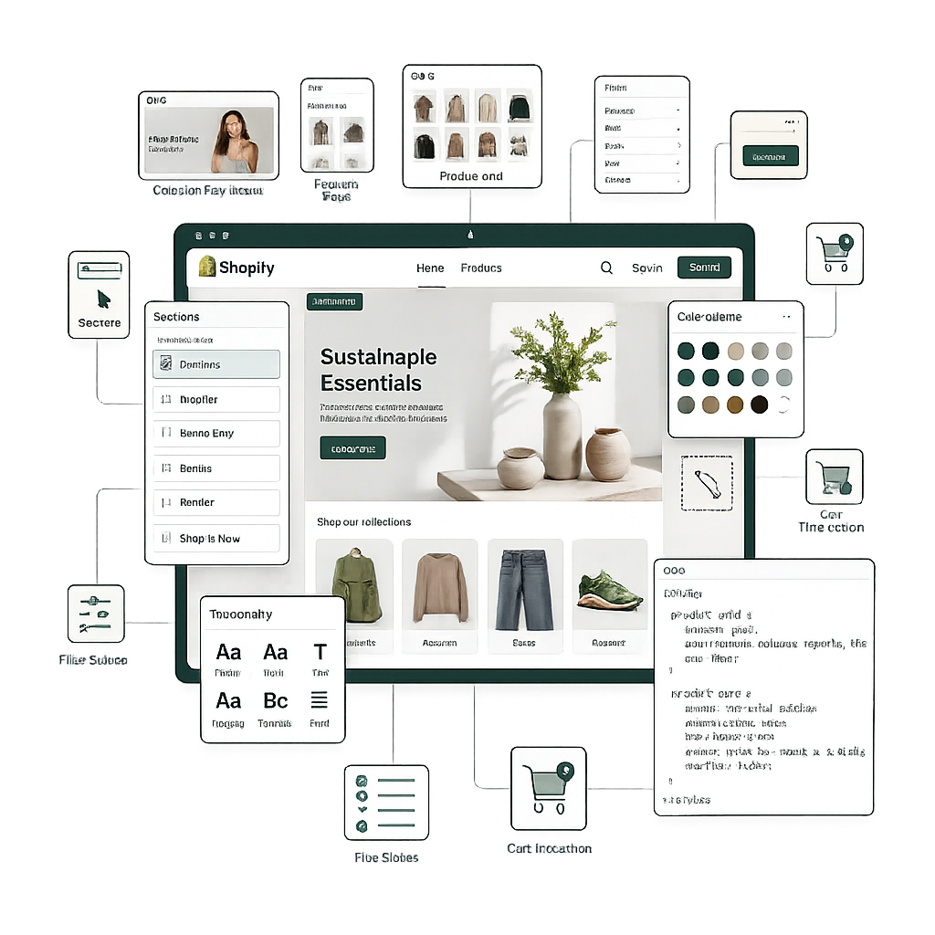 Shopify theme customization and reusable storefront sections