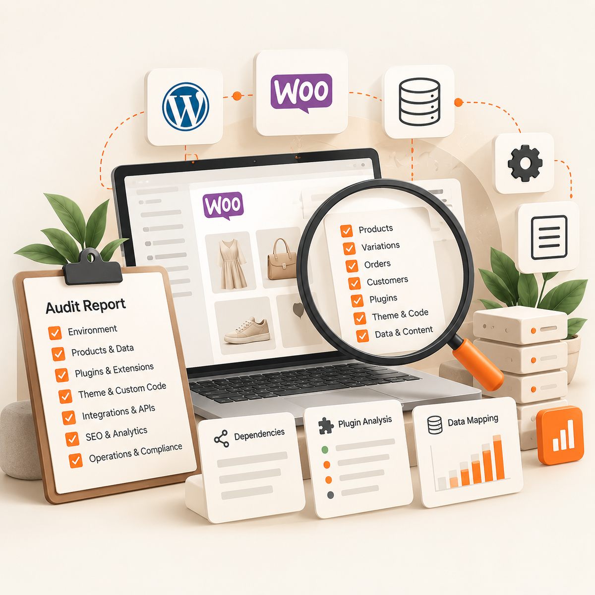 WooCommerce discovery and dependency audit